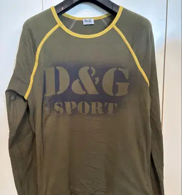 D&G 긴팔 티셔츠 올리브 그린 돌체&가바나