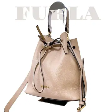 새상품급 FURLA 콘스탄차 2way 핸드백 핑크 베이지
