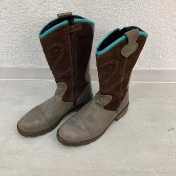 에코 ecco 스웨이드 웨스턴 부츠 35/22.0~22.5cm 상당