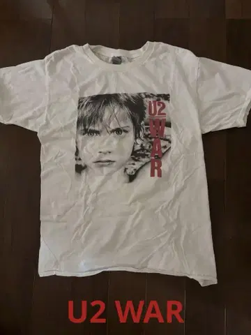 U2 WAR 티셔츠 화이트