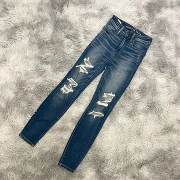 미사용급 [ AMERICAN EAGLE ] 데님 팬츠 스키니 청바지 파랑