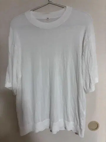 MUJI Labo 신사 코튼 하이 게이지 니트 반팔 풀오버 XL