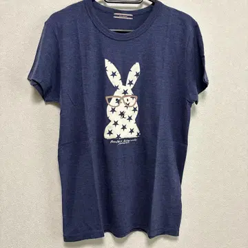 [Asrabbit] [새상품] 토끼 프린트 티셔츠 네이비 M 사이즈