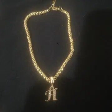 골드 H 모티브 체인 팔찌