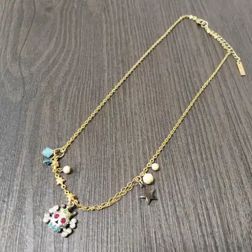 ANNA SUI 목걸이 해골 왕관 스타 별