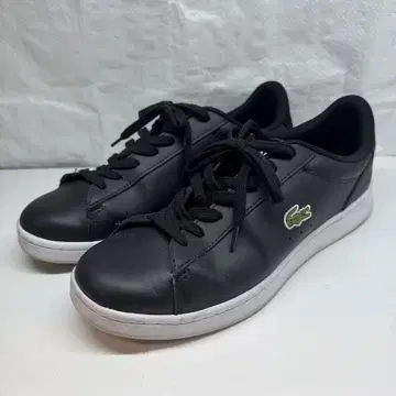 267* 라코스테 LACOSTE 블랙 가죽 스니커즈 26cm