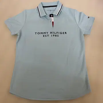 TOMMY HILFIGER 골프 여성용 셔츠 LL 스카이블루