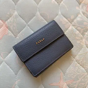 FURLA 3단 폴더형 지갑 블루