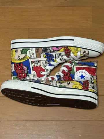 ALL STAR COMIC 코믹 프린트 스니커즈 26.5