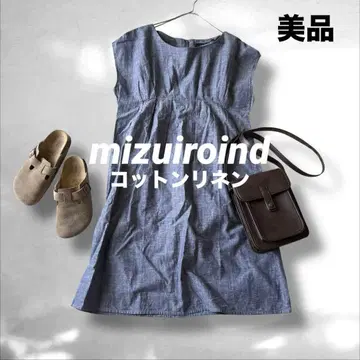 mizuiroind 미즈이로인드 코튼 린넨 슬리브리스 원피스