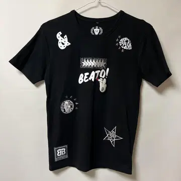 BEATO! 그래픽 티셔츠 XL 블랙