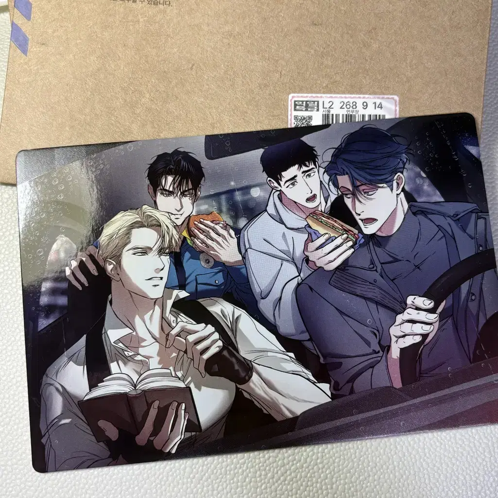 韓国 BL LEZHIN Backlight 監視カメラ4カットフィルム Lezhin Abright pop up Le Bom Police Department Snap