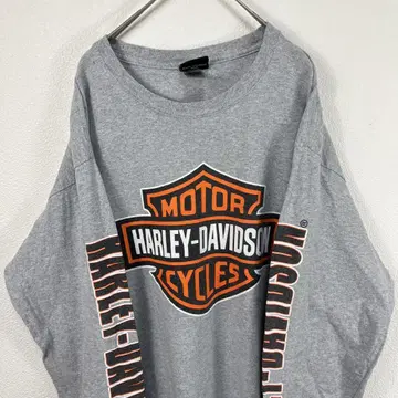 USA 구제 의류 할리데이비슨 Harley Davidson 롱T 그레이