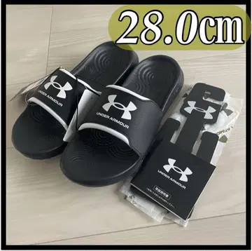 언더아머 샌들 UA 이그나이트 셀렉 블랙 x 화이트 28.0 미사용