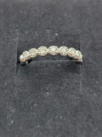 새상품급 폰테베키오 다이아몬드 하프 이터니티 반지 7호