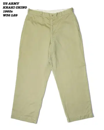 US ARMY KHAKI CHINO TROUSERS 1960s