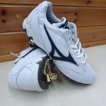 Mizuno 스파이크 화이트/네이비 25.5cm
