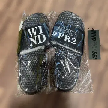 새상품 WIND AND SEA #FR2 샤워샌들 28.0cm 블랙