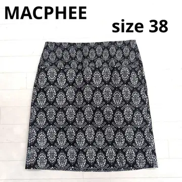 247 MACPHEE 블랙 & 화이트 타이트 미니 스커트 38