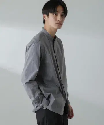 나노 유니버스/ [ ICE FLOW LINEN ] 밴드 칼라 셔츠 긴팔