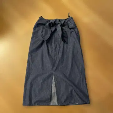 BACCA 다크 블루 리본 포함 스커트