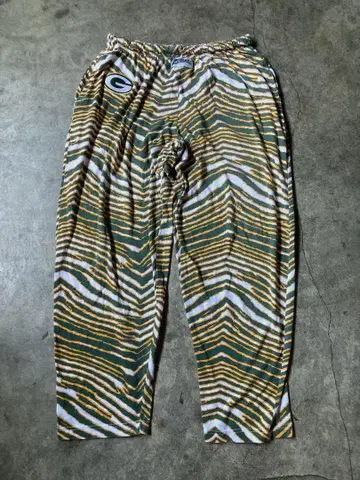 Zubaz 그린베이 패커스 이지 팬츠 파자마 팬츠