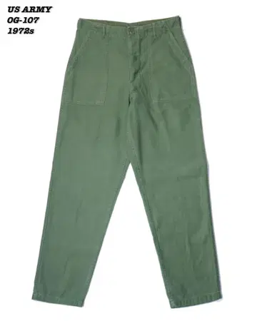 US ARMY OG-107 UTILITY TROUSERS 1972s