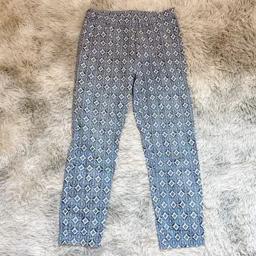 피이매진 여성용 스키니 팬츠 2XL 올 패턴 블루 파랑 빅 사이즈