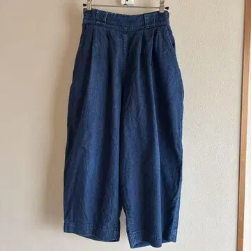 [HARVESTY] 데님 와이드 에그 팬츠 ONE WASH 사이즈 1
