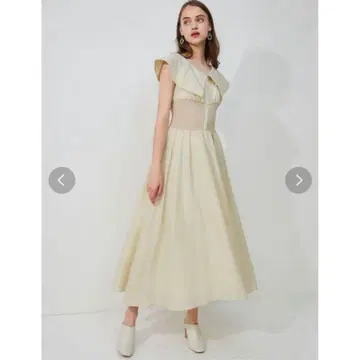 세일러 칼라 허리 리브 셔츠 원피스