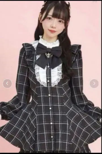 시크릿허니 액세서리 리본 레이스 프릴 셋업