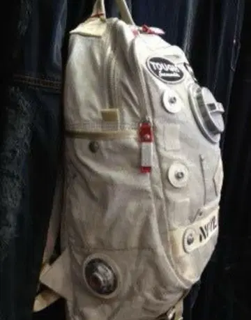 TOUGH Jeansmitn 아틀란티스 백팩 화이트 우주복 스타일
