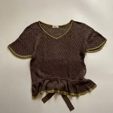 vintage 디자인 썸머 니트 스웨터 80s90s