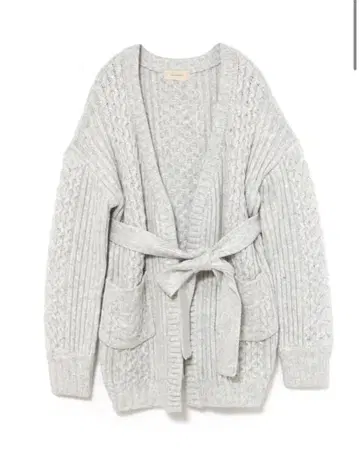 Hug knit cardigan lightgrey ANDMARY