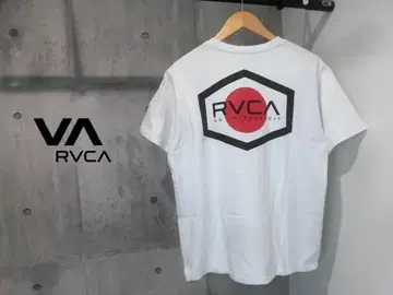 RVCA 루카 히노마루 백 프린트 티셔츠 M 헤비 온스 화이트 MMA