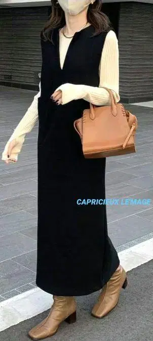 카프리슈르마쥬 CAPRICIEUX LE'MAGE 골판지 점프 스커트