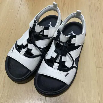 PUMA SnowMan 콜라보 샌들 24cm 화이트/블랙