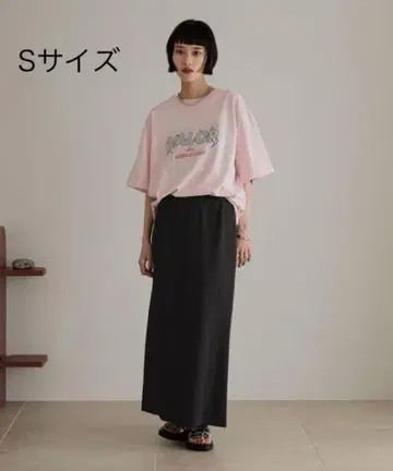 새상품 로리즈팜 컷 리브 타이트 스커트 S