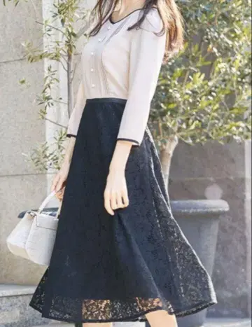 새상품 tocco closet 바이컬러 원피스