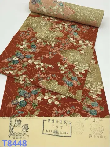 코몬 하마 크레이프 원단 하마유 신구대 순수 실크 옷감