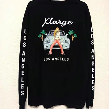 Xlarge 롱 슬리브 셔츠 블랙 LA LOS ANGELES