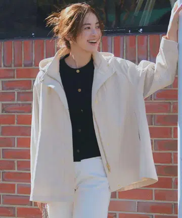23구 후드 자켓 36 베이지