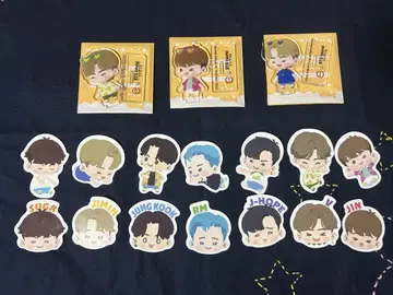 스시로 x BTS 콜라보 피크 전종, 아크릴 스탠드 3종