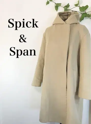 Spick&Span 스픽 앤 스팬 롱 코트 베이지 후드