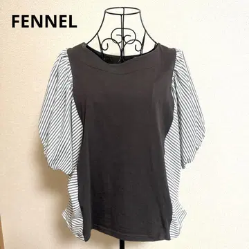 야마다야 FENNEL 퍼프 슬리브 5부 소매 상의 38 사이즈