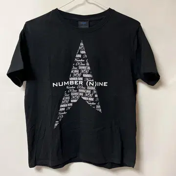 NUMBER (N)INE 로고 티셔츠 F 사이즈 블랙