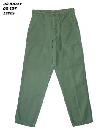 US ARMY OG-107 UTILITY TROUSERS 1972s