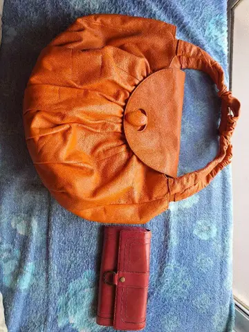 FURLA 핸드백 오렌지 피에르 가르뎅 장지갑 와인