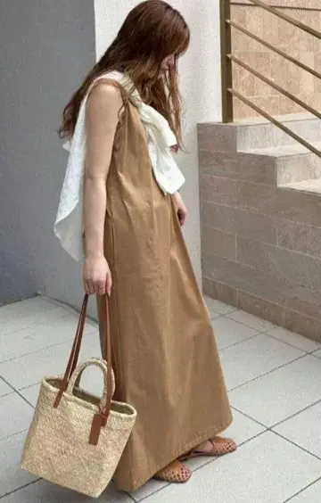 캘런솔로지 BAGMATI 바스켓 BAG 카멜 2way