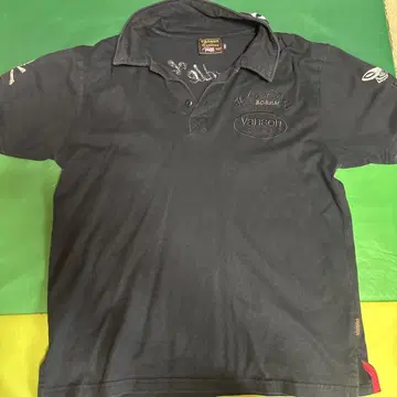 Vanson 블랙 피케 셔츠